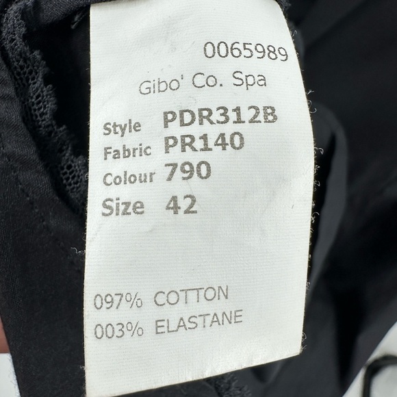 Paul Smith Italy Womens Button Up Bow Blouse Top Size 42 US S Black Long Sleeve - Picture 7 of 11